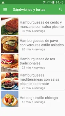 Recetas de sándwiches y tortas gratis sin internet android App screenshot 3